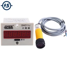 6 Digit LED Display Counter 1-999999 Counter 15cm Detection Distance Adjustable Infrared Photoelectric Sensor Proximity Switch
6 Digit LED Display Counter 1-999999 Counter 15cm Detection Distance Adjustable Infrared Photoelectric Sensor Proximity Switch