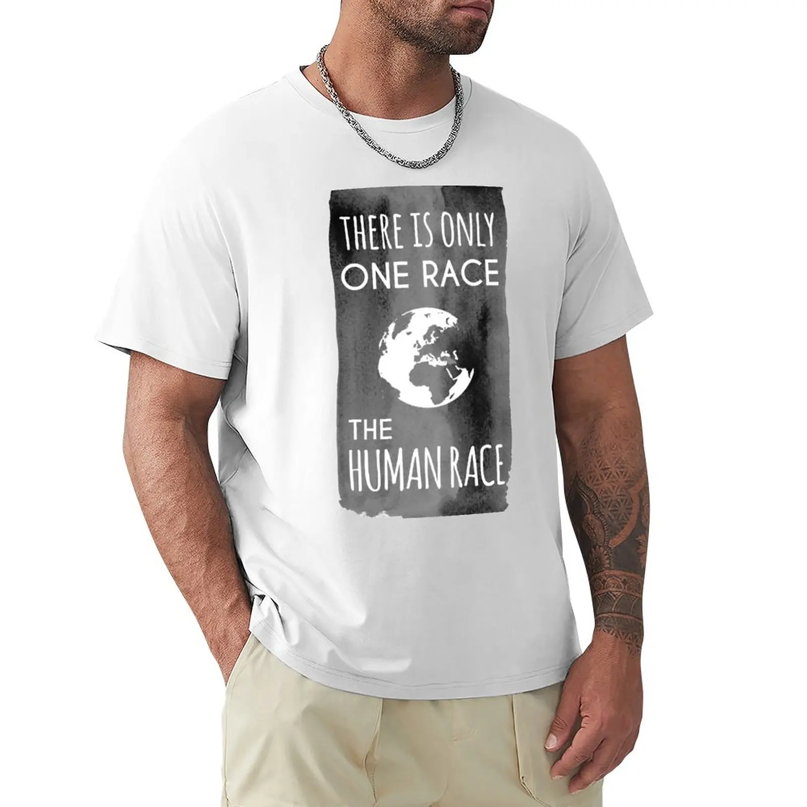 There is Only One Race. The Human Race. (charcoal) T-Shirt boys whites plain T-shirt men
There is Only One Race. The Human Race. (charcoal) T-Shirt boys whites plain T-shirt men