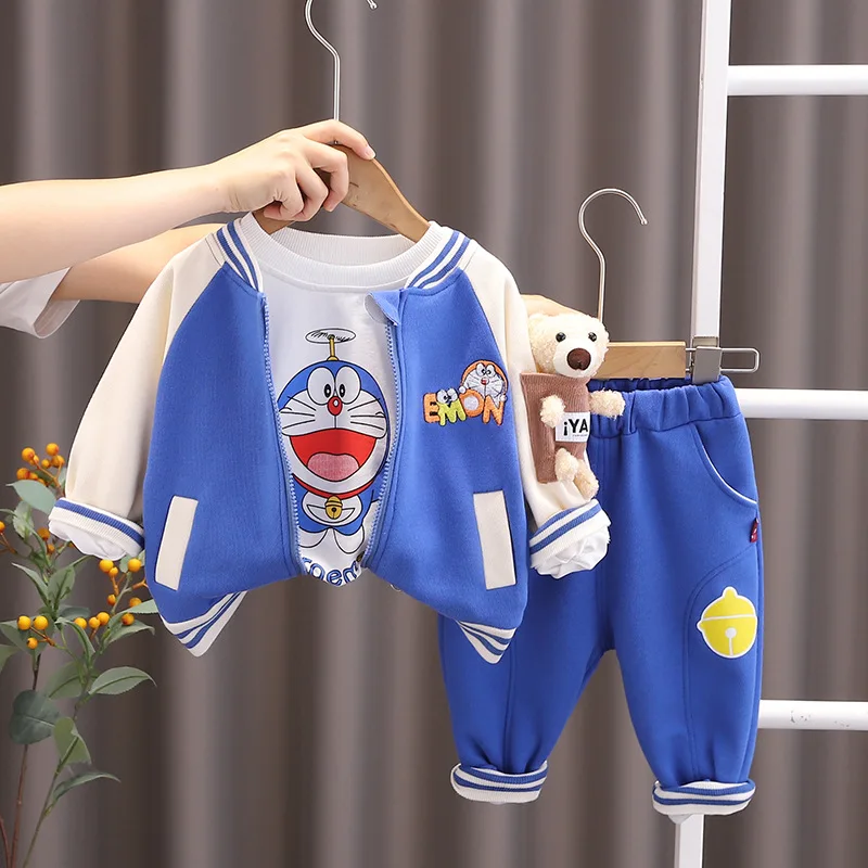 Toddler Set Spring Autumn Baby Boy Clothes 18 To 24 Months Cartoon Zipped Cardigan Jackets White T-shirts Pants 3PCS Kids Outfit
Toddler Set Spring Autumn Baby Boy Clothes 18 To 24 Months Cartoon Zipped Cardigan Jackets White T-shirts Pants 3PCS Kids Outfit