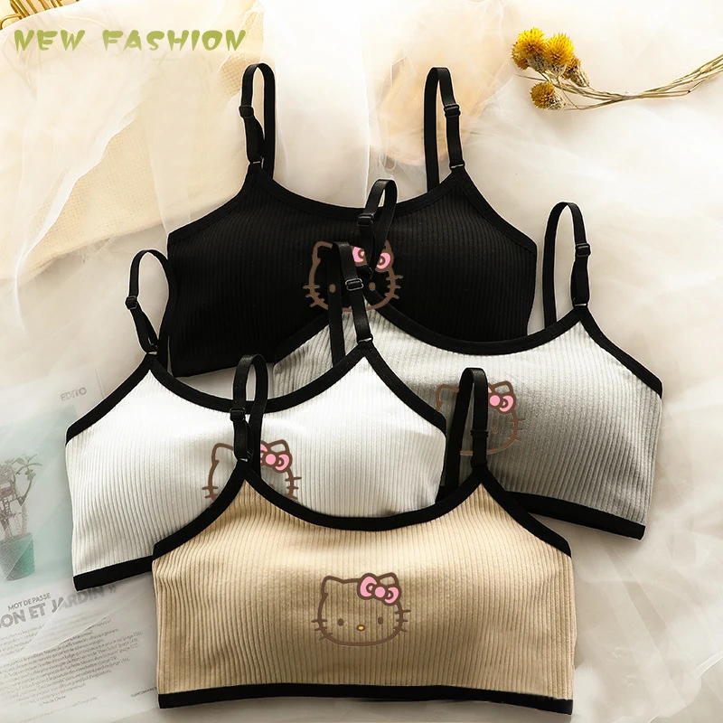 Sanrios Hello Kitty Student's Breast Care Girl Bra Students Cotton Teens Teenage Adjustable Underwear Summer Kids Cute Vest
Sanrios Hello Kitty Student's Breast Care Girl Bra Students Cotton Teens Teenage Adjustable Underwear Summer Kids Cute Vest