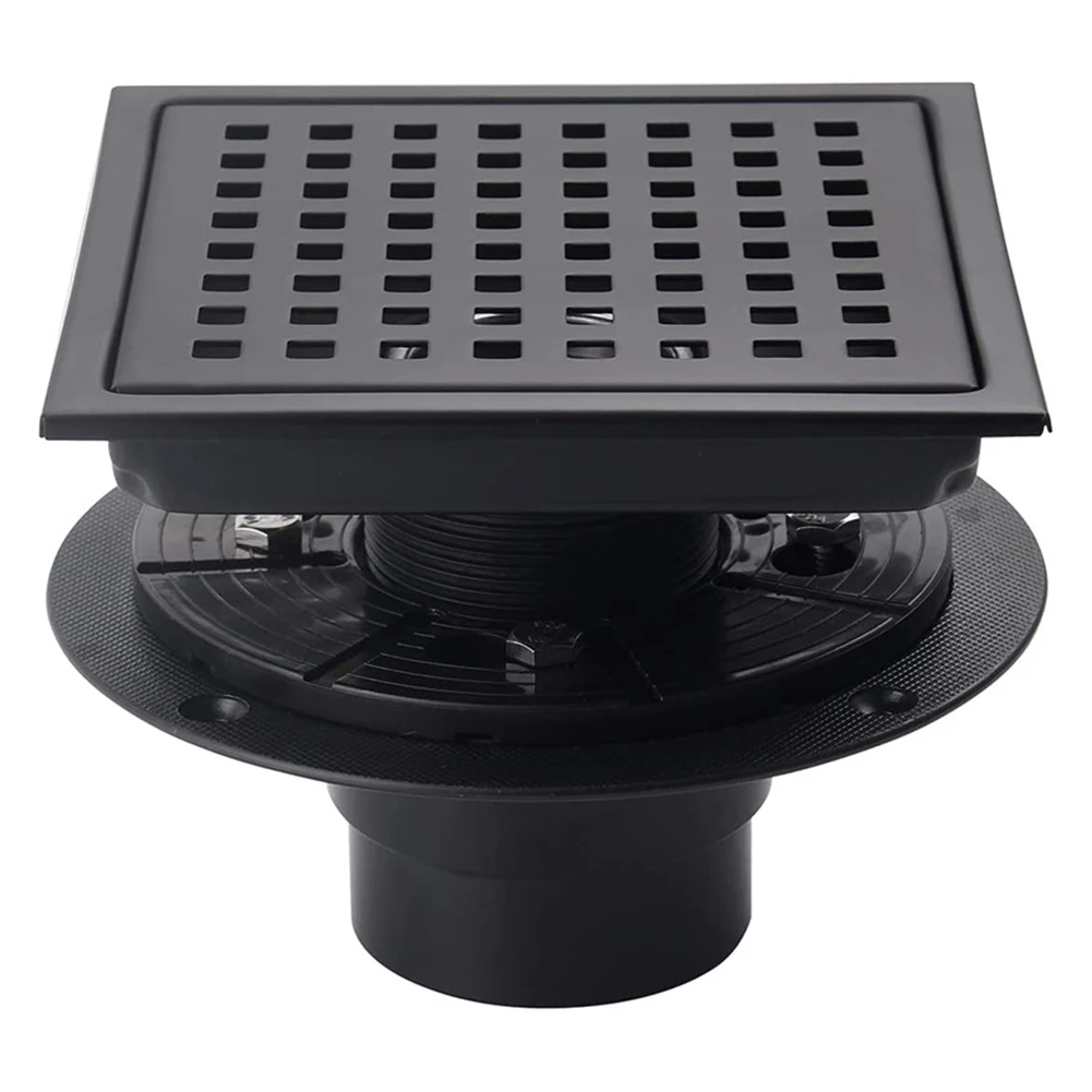 304 Stainless Steel Black Shower Drain Bathroom Floor Hair Strainer With Flange Floor Shower Drain Waste Grate Floor Drain
304 Stainless Steel Black Shower Drain Bathroom Floor Hair Strainer With Flange Floor Shower Drain Waste Grate Floor Drain