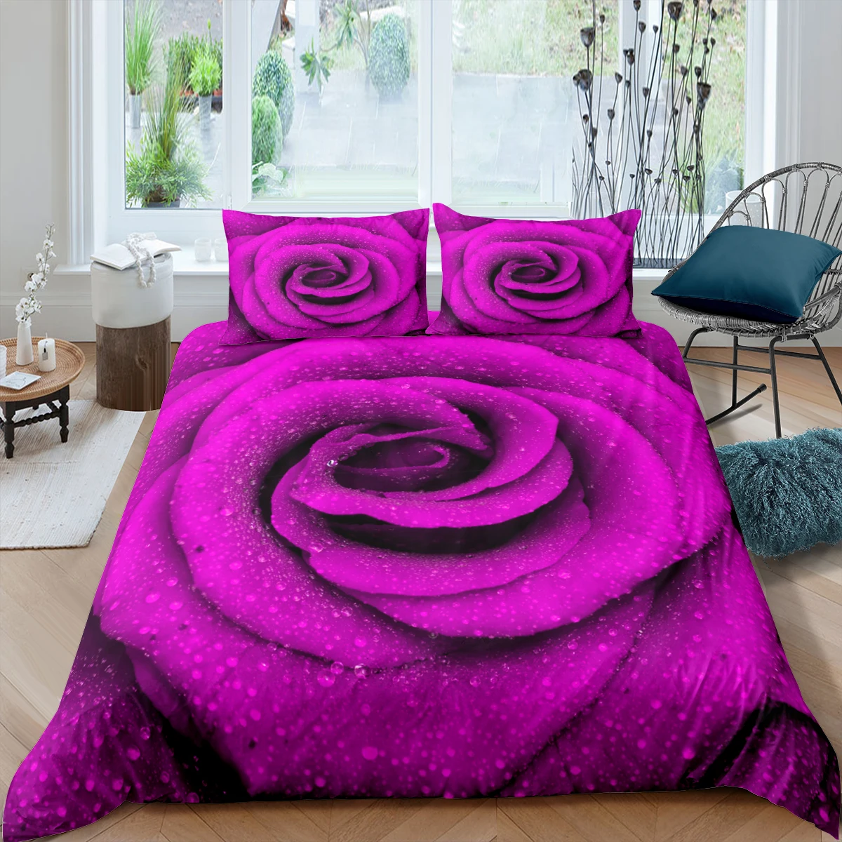 Home Living Luxury 3D Purple Rose Bedding Set Duvet Cover Pillowcase Kids Bedding Set Queen and King EU/US/AU/UK Size
Home Living Luxury 3D Purple Rose Bedding Set Duvet Cover Pillowcase Kids Bedding Set Queen and King EU/US/AU/UK Size