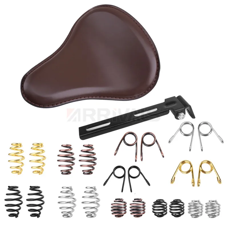 Motorcycle Retro PU Leather Brown Solo Driver Seat Spring Bracket For Harley Honda Chopper Bobber Custom
Motorcycle Retro PU Leather Brown Solo Driver Seat Spring Bracket For Harley Honda Chopper Bobber Custom