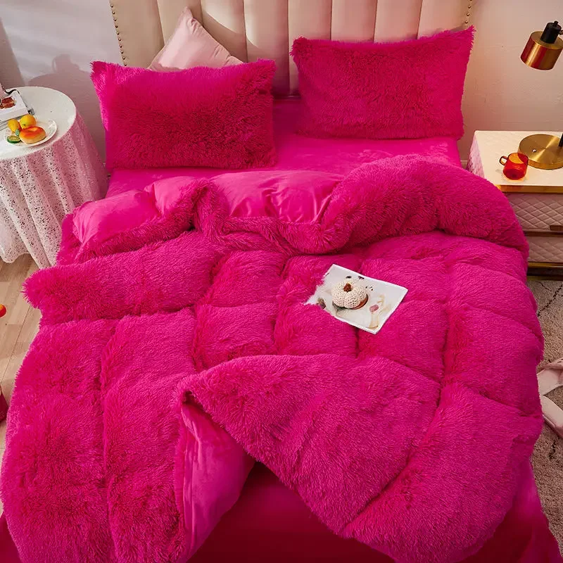 Luxury 1pcs Super Shaggy Soft Coral Fleece Warm Cozy Quilt Cover Mink Velvet Duvet Cover Quilt Cove Set Bedspread Blanket 
Luxury 1pcs Super Shaggy Soft Coral Fleece Warm Cozy Quilt Cover Mink Velvet Duvet Cover Quilt Cove Set Bedspread Blanket