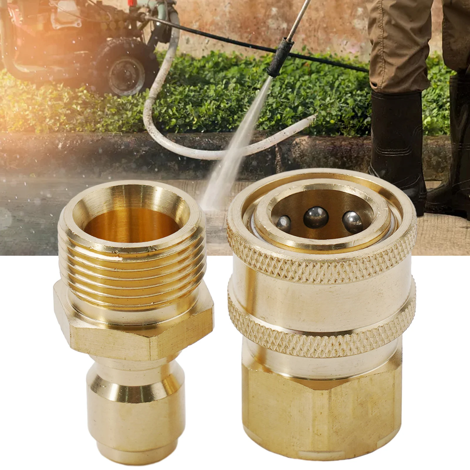 M22 Adapter For High Pressure Washer Spout Kit Quick Connect Kit 3/8 Female Quick Connect Gardening Tools Accessory
M22 Adapter For High Pressure Washer Spout Kit Quick Connect Kit 3/8 Female Quick Connect Gardening Tools Accessory