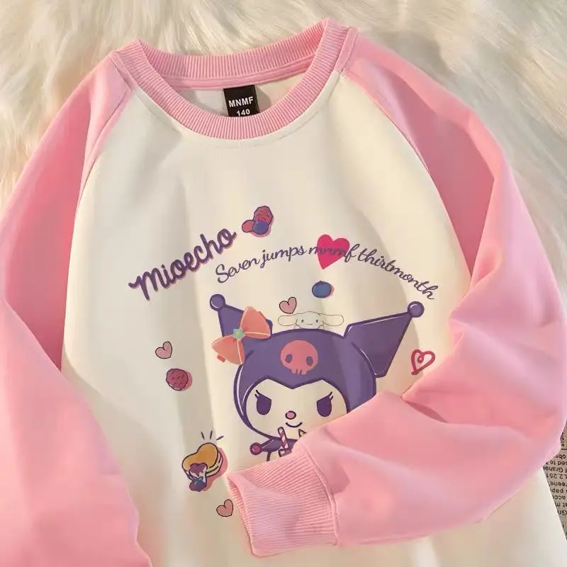 Sanrio Kuromi Cinnamoroll Hoodie Autumn Winter Kawaii Cartoon Sweet Printed Tops Toys for Girls Loose Vintage Students Clothes
Sanrio Kuromi Cinnamoroll Hoodie Autumn Winter Kawaii Cartoon Sweet Printed Tops Toys for Girls Loose Vintage Students Clothes