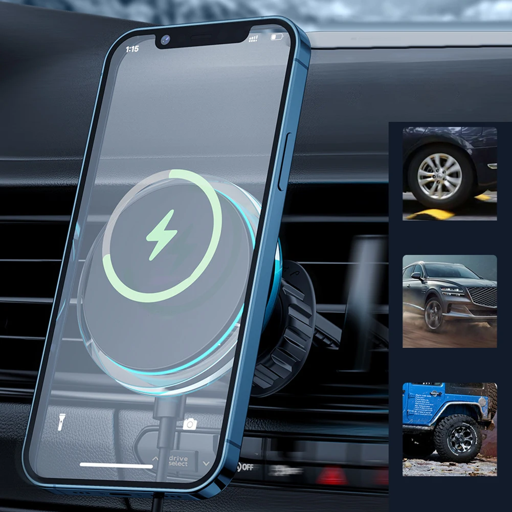 15W Wireless Fast Charging Car Phone Holder Universal Car Mount Atmosphere Light Phone Holder For Vehicle Safe Driving
15W Wireless Fast Charging Car Phone Holder Universal Car Mount Atmosphere Light Phone Holder For Vehicle Safe Driving