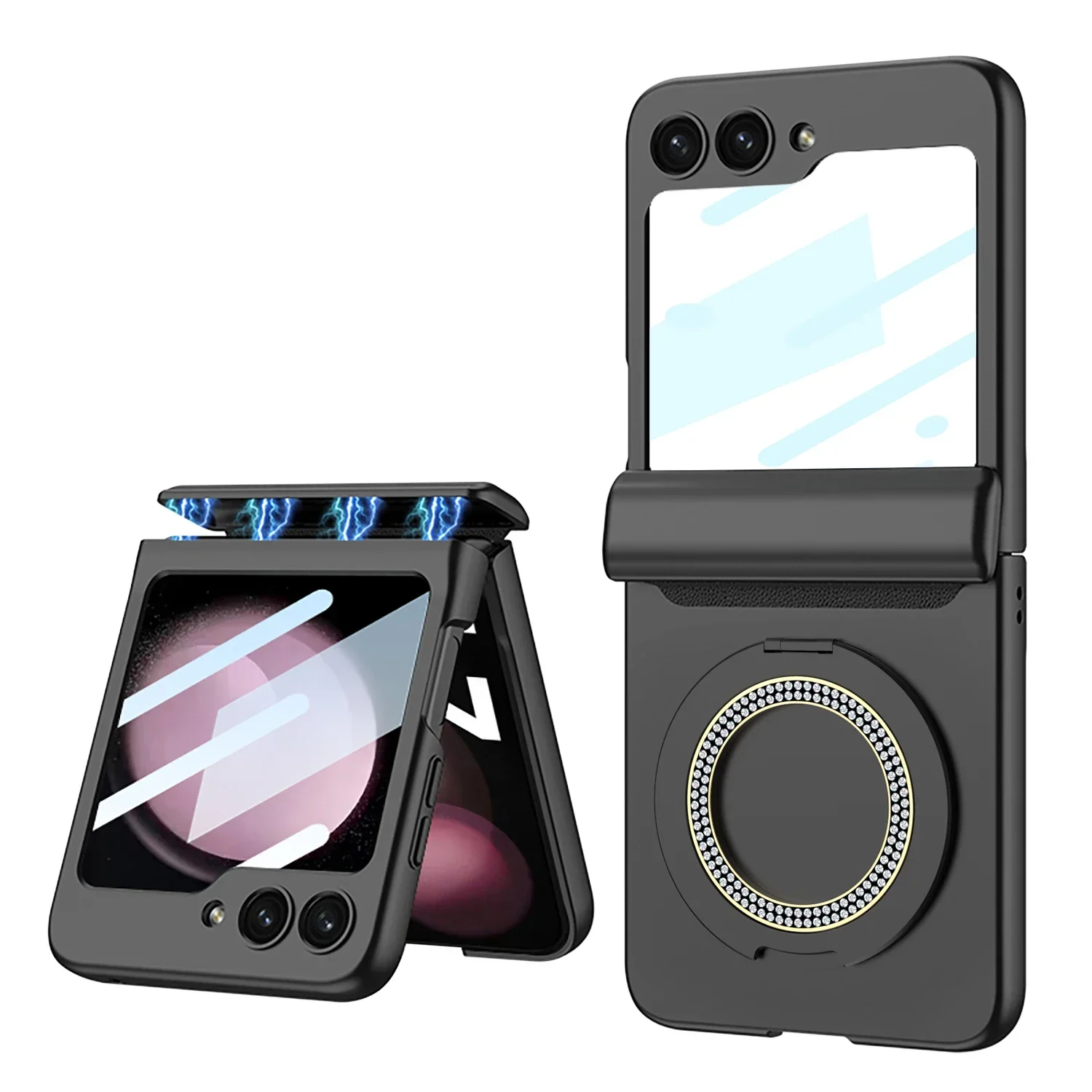 For Samsung Galaxy Z Flip 5 Case Magnetic Wireless Charging Matte Hinge Folding Ring Bracket Mirror Film Shockproof Hard Cover
For Samsung Galaxy Z Flip 5 Case Magnetic Wireless Charging Matte Hinge Folding Ring Bracket Mirror Film Shockproof Hard Cover