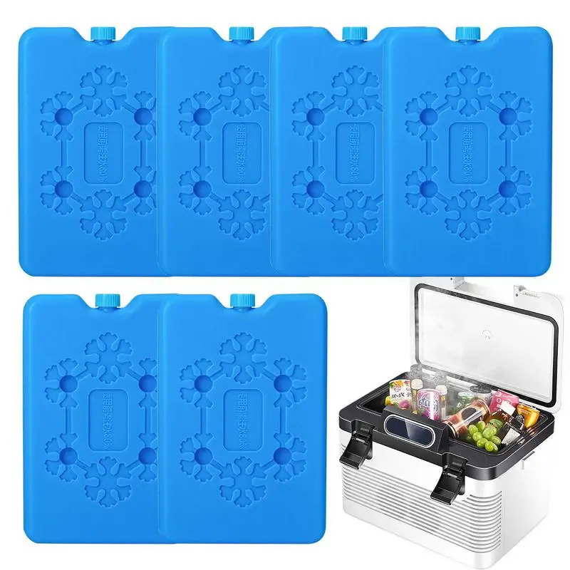 6pcs Ice Packs for Lunch Boxes Sealed No Leakage Reusable Lightweight Fresh Cooler Bag Portable Water Filled Box Outdoor Camping
6pcs Ice Packs for Lunch Boxes Sealed No Leakage Reusable Lightweight Fresh Cooler Bag Portable Water Filled Box Outdoor Camping