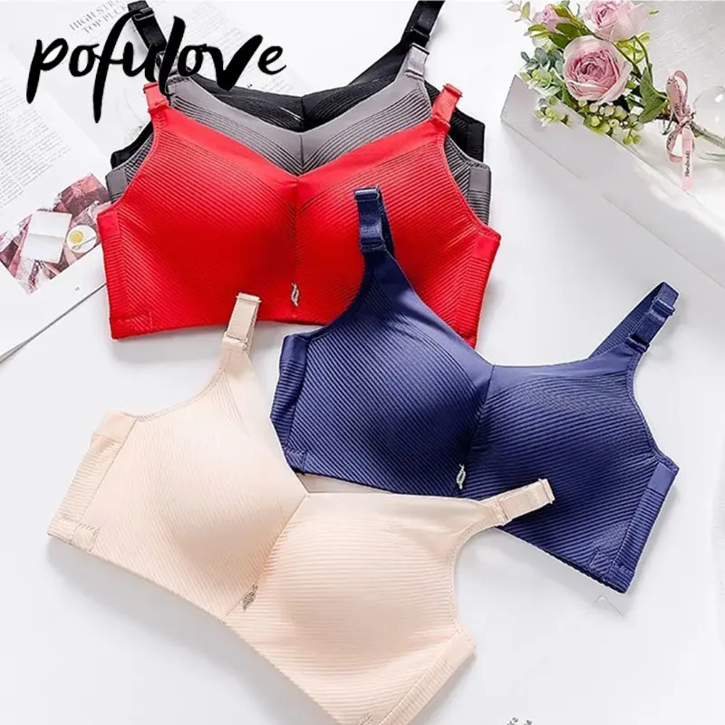Women's Bra Full Cup Large Size Underwear Anti Sagging No Steel Ring Gathering Large Breast Show Small Side Breast Bra Wholesale 
Women's Bra Full Cup Large Size Underwear Anti Sagging No Steel Ring Gathering Large Breast Show Small Side Breast Bra Wholesale