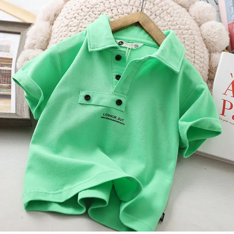 Boy's Short-Sleeved T-shirt 2022 Summer New Children's Polo Shirt Casual Loose Children Teens Babies Half Sleeve T-shirt 
Boy's Short-Sleeved T-shirt 2022 Summer New Children's Polo Shirt Casual Loose Children Teens Babies Half Sleeve T-shirt