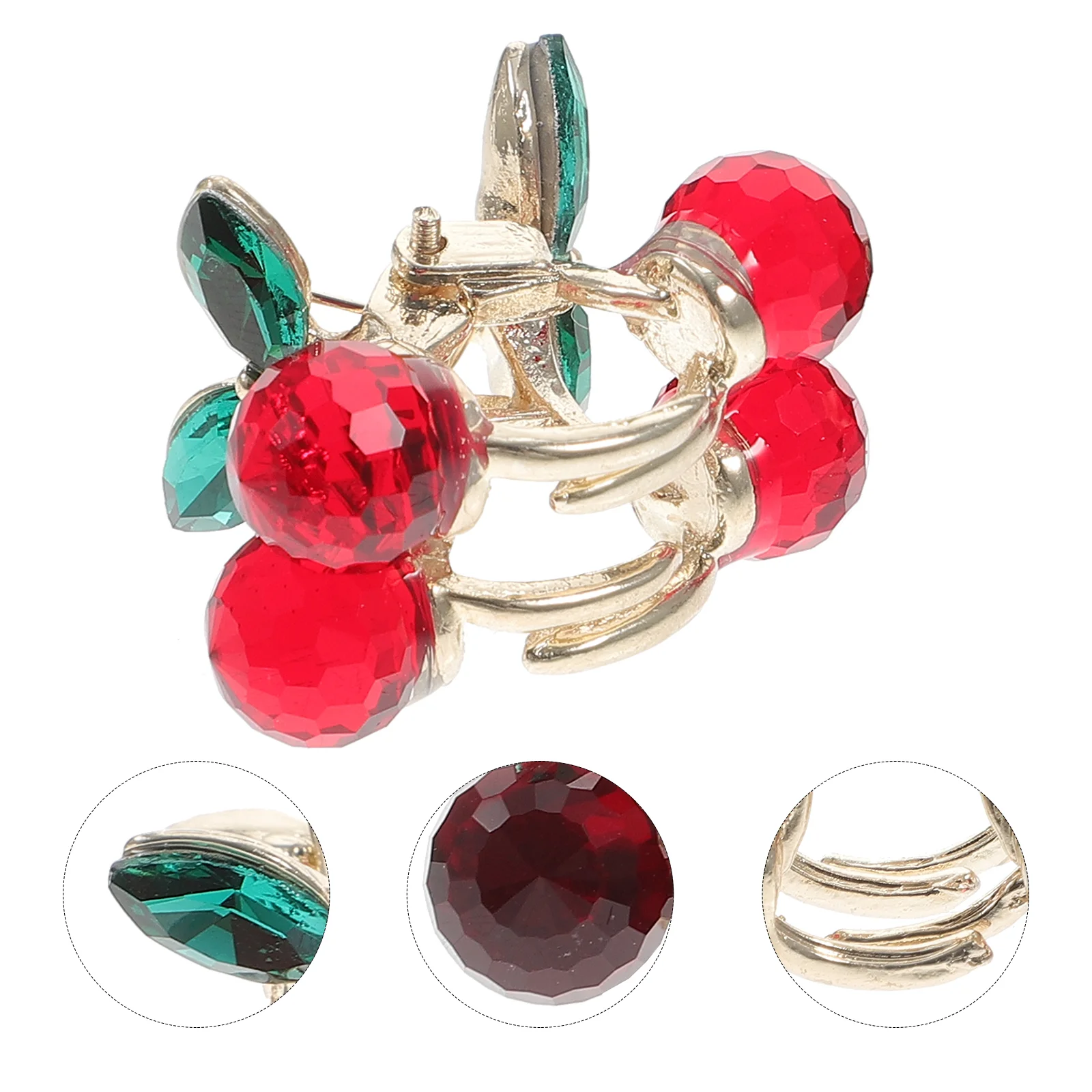 2 Pcs Cherry Barrettes Small Claw Clamps Rhinestone Bobby Pins Hair Alloy Clips Jaw Women 
2 Pcs Cherry Barrettes Small Claw Clamps Rhinestone Bobby Pins Hair Alloy Clips Jaw Women