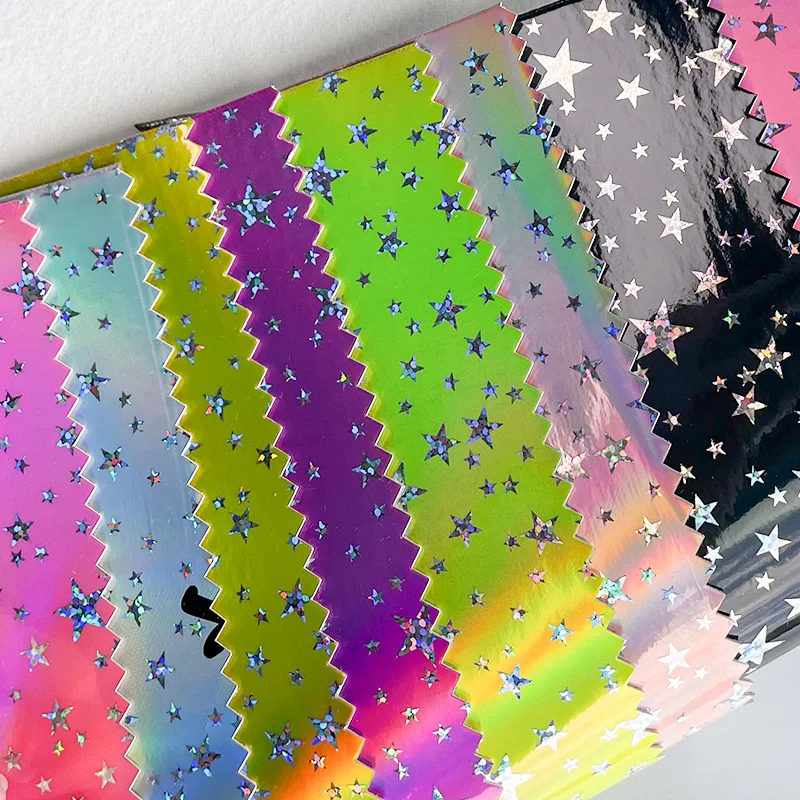 Glossy Faux Leather Roll Holographic Star Embossed Faux Leather Fabric For Sewing Earrings/Shoes Upper/Bags Handicrafts 30x137cm
Glossy Faux Leather Roll Holographic Star Embossed Faux Leather Fabric For Sewing Earrings/Shoes Upper/Bags Handicrafts 30x137cm
