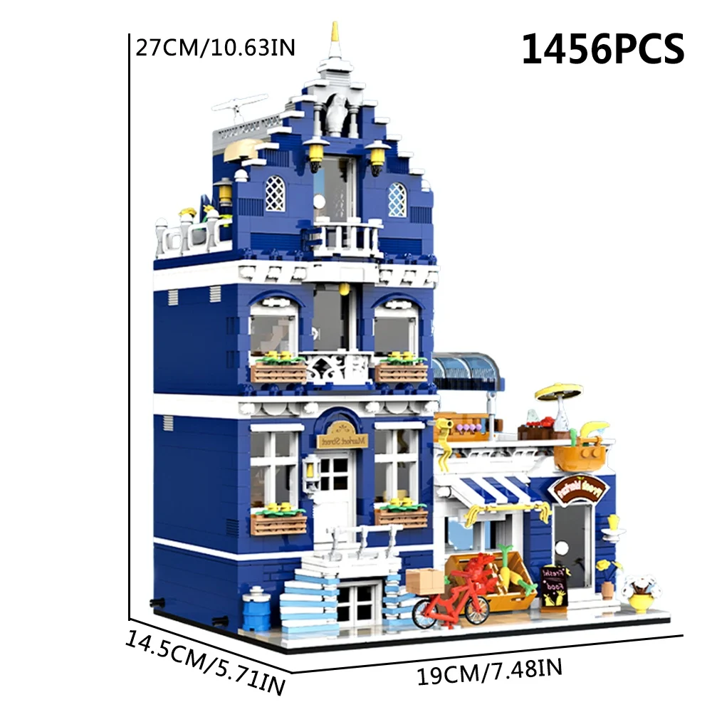 JQ10002 Creative Expert Street Views European Market Street 1456pcs Mini Bricks Modular Model Building Blocks Gifts Decoration JQ10002 Creative Expert Street Views European Market Street 1456pcs Mini Bricks Modular Model Building Blocks Gifts Decoration