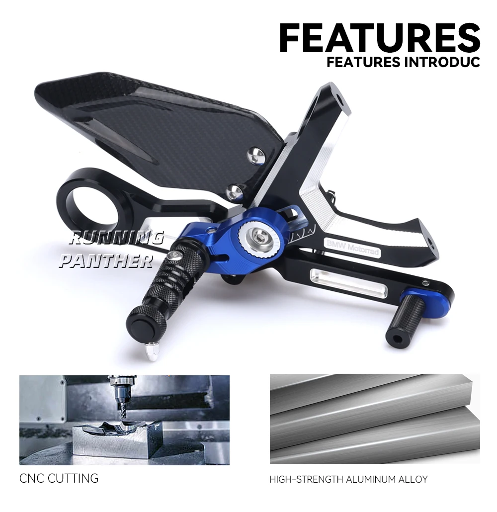 For BMW S1000RR M1000RR M S 1000 RR Motorcycle Adjustable Folding Foot Pegs Rest Rearset Rear Set Footpeg Footrest Kit 2019-2023
For BMW S1000RR M1000RR M S 1000 RR Motorcycle Adjustable Folding Foot Pegs Rest Rearset Rear Set Footpeg Footrest Kit 2019-2023