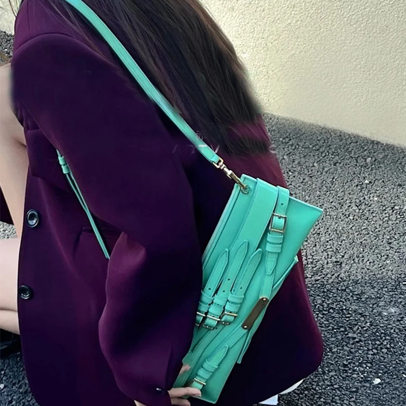 

Модная женская сумка, новинка 2024, высококачественные текстурные Сумки на одно плечо для женщин, нишевая дизайнерская дамская сумочка через плечо