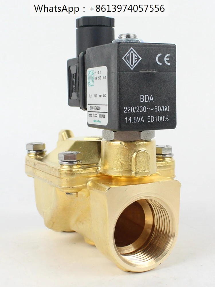 

Electromagnetic valve diaphragm all copper wire buckle 21W4KV250 two normally closed 1 inch 220V 24V
