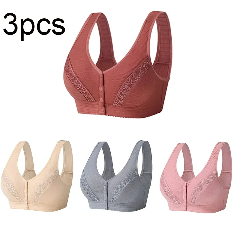 Lingerie Soft Tank Bras Cotton Size Bra Underwear Women Sexy Breathable Front Tops Plus 3pcs/set Up Comfortable Fastening Push
Lingerie Soft Tank Bras Cotton Size Bra Underwear Women Sexy Breathable Front Tops Plus 3pcs/set Up Comfortable Fastening Push