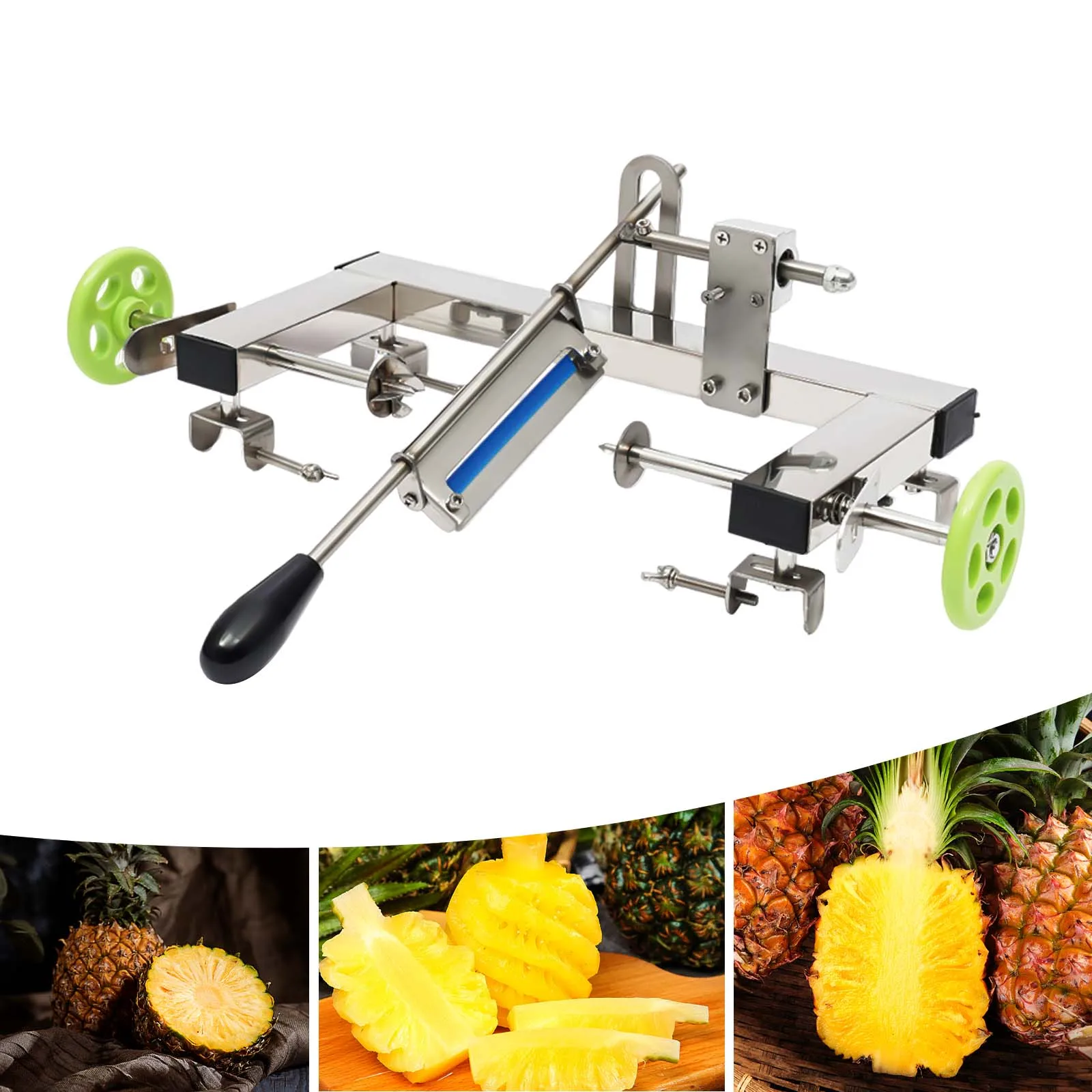 

Easy Kitchen Skin Peeling Tool Pineapple Peeler Machine Kit Fruit Pineapple Slicer Cutter Peeler Stainless Steel Tool