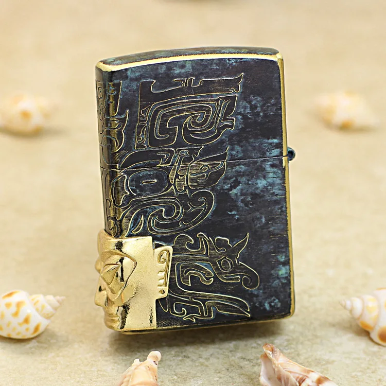Оригинальная бронзовая Зажигалка Zippo Sanxingdui, медная ветрозащитная сигаретная керосиновая зажигалка, подарок с кодом против подделки
Оригинальная бронзовая Зажигалка Zippo Sanxingdui, медная ветрозащитная сигаретная керосиновая зажигалка, подарок с кодом против подделки