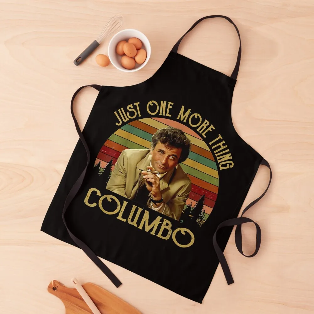 

Just One More Thing Columbo Apron Kitchen Items Manicurists Customizable Woman Custom Apron