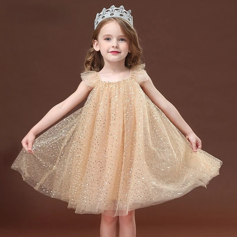 Summer Girls Sequin Dresses Mesh Princess Dress Evening Dress Fashion Solid Color Dress A-LINE Sleeveless Knee-Length Dress
Summer Girls Sequin Dresses Mesh Princess Dress Evening Dress Fashion Solid Color Dress A-LINE Sleeveless Knee-Length Dress