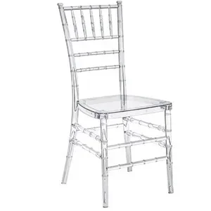 

Transparent Dining Chairs Hotel Crystal Chair Nordic Commercial Furniture Outdoor Wedding Chair Banquet Lounge Chairs for Events