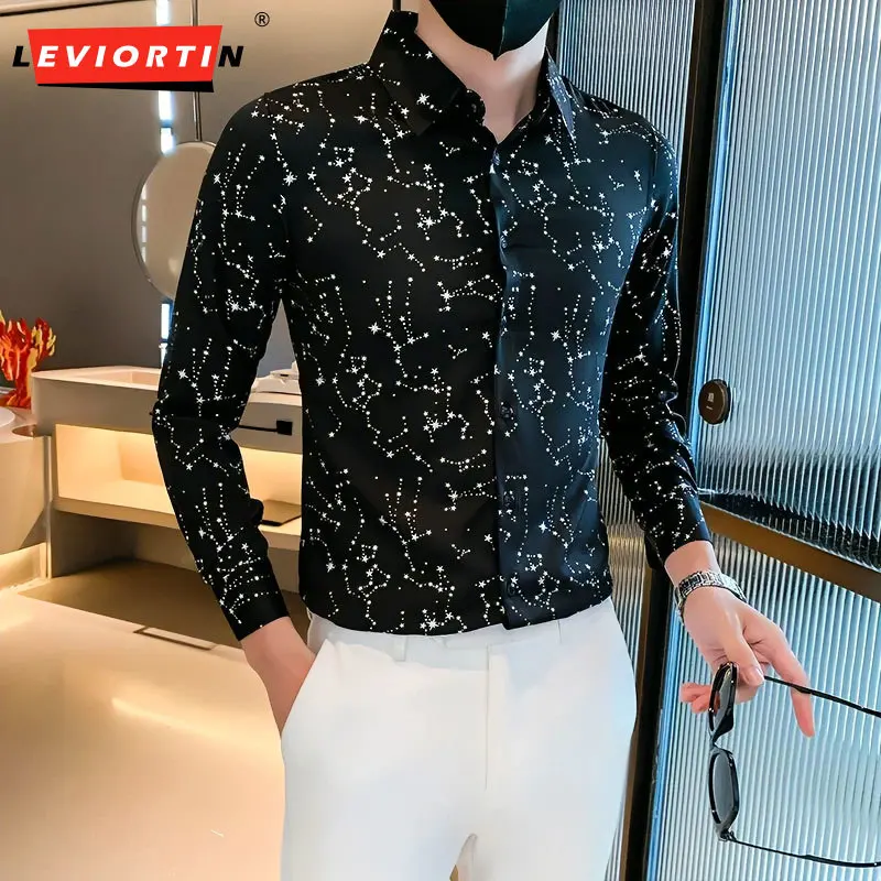 Plus Size 4XL-M Spring Fashion Gilded Starry Sky Long Sleeve Shirts For Men Clothing 2023 Slim Fit Casual Prom Tuxedo Dress Sale
Plus Size 4XL-M Spring Fashion Gilded Starry Sky Long Sleeve Shirts For Men Clothing 2023 Slim Fit Casual Prom Tuxedo Dress Sale