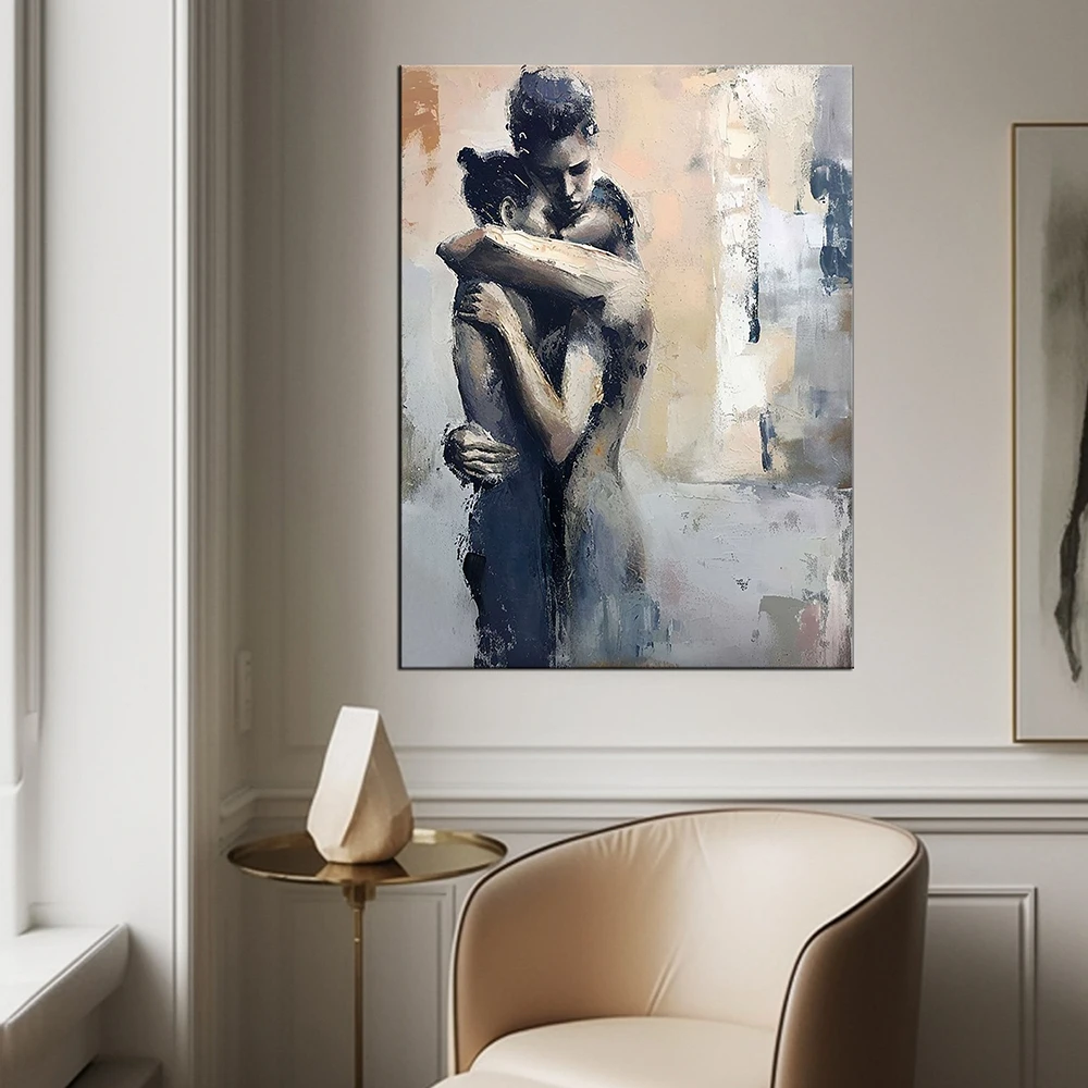 Hand Painted Oil Painting Abstract Lady Woman painting Family canvas painting decor beige Wall Art Faceless Portrait Painting
Hand Painted Oil Painting Abstract Lady Woman painting Family canvas painting decor beige Wall Art Faceless Portrait Painting