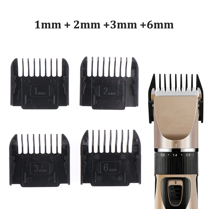 

4Pcs Limited Combs Haircut Guide Positioning Comb Set For Hair Cutting Hair Clipper 1mm 2mm 3mm 6mm