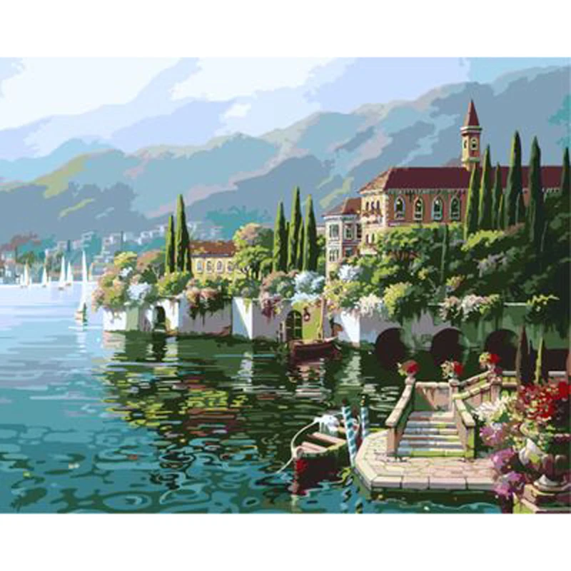 Hand Painted Diy Oil Painting Small Town In The Water Hd Print Wall Art Picture Oil Painting Frames Wholesale
Hand Painted Diy Oil Painting Small Town In The Water Hd Print Wall Art Picture Oil Painting Frames Wholesale