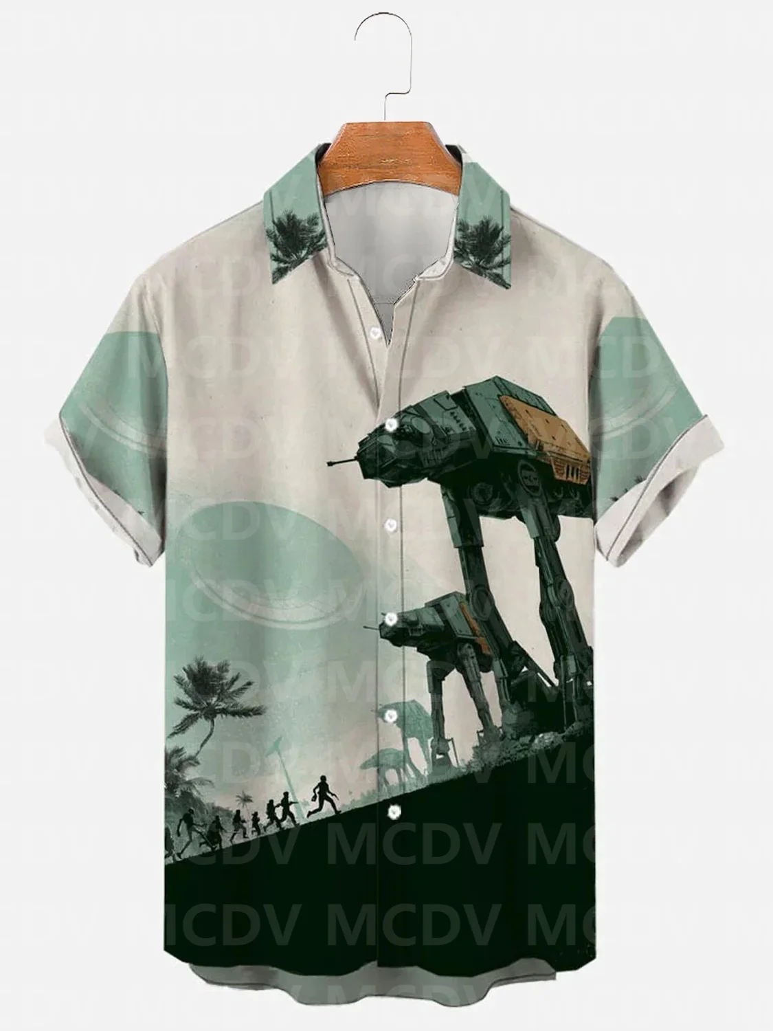 

Alien Mecha Casual 3D Print Summer Classic Style Mens Fashion Hawaiian Dress Social Retro Shirt Blouse Camisas Casuais Slim Fit