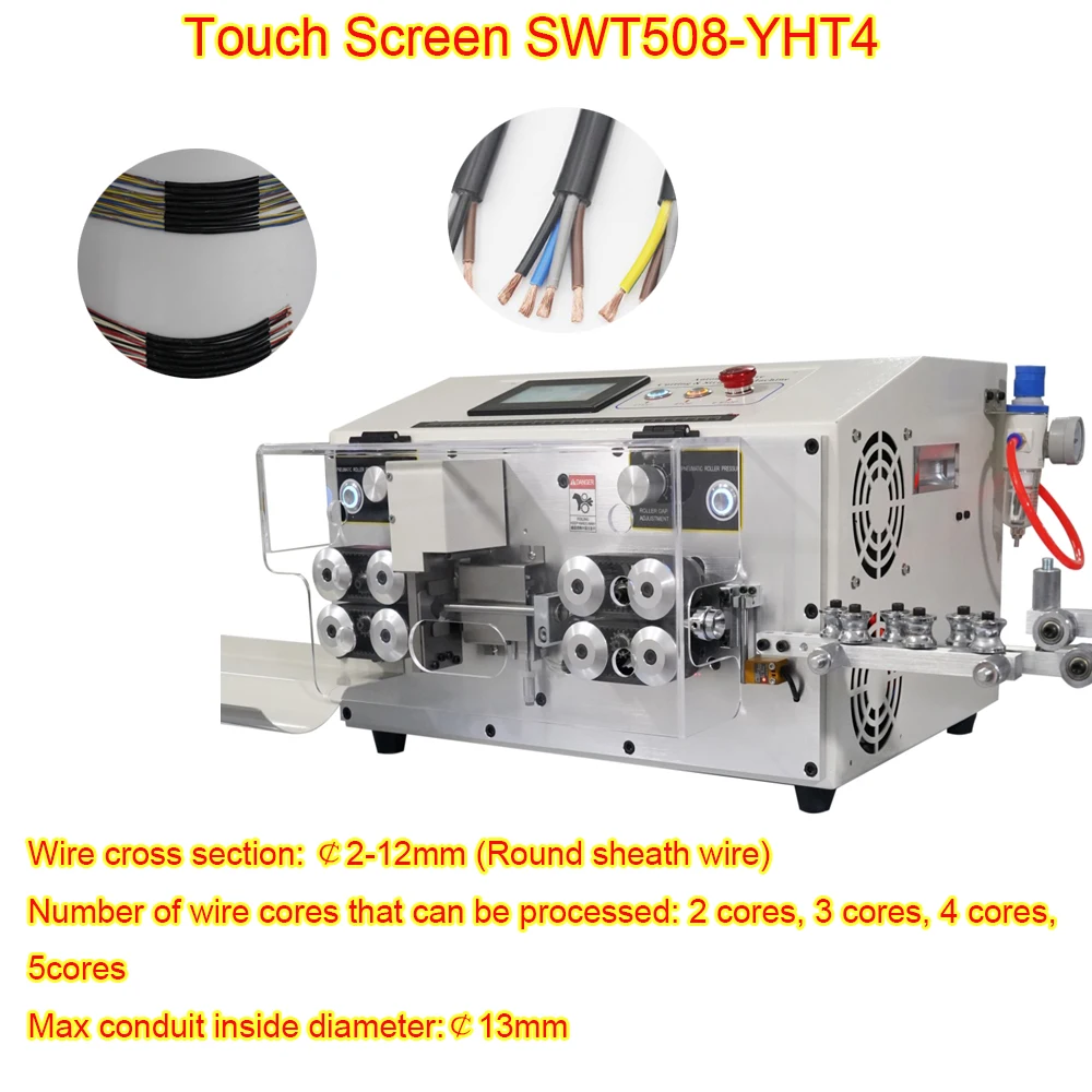 Touch Screen SWT508-YHT4 Wire Stripping Machine Computer Automatic Double Layer Wire Peeling Stripper 2-12MM Diameter 220V/110V
Touch Screen SWT508-YHT4 Wire Stripping Machine Computer Automatic Double Layer Wire Peeling Stripper 2-12MM Diameter 220V/110V