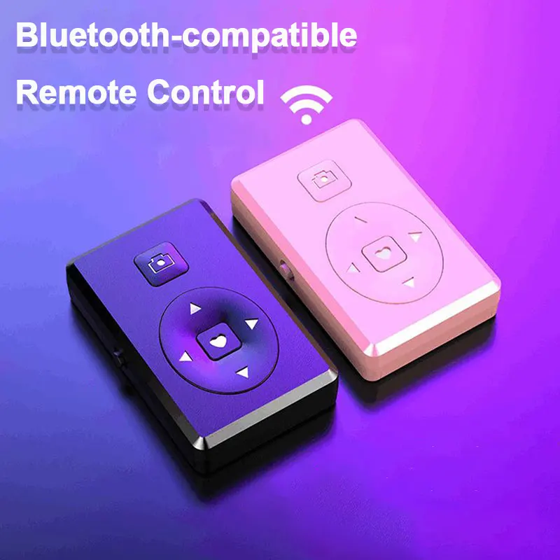

Mini Wireless Bluetooth-compatible Remote Control Mobile Phone Selfie Photo Shutter Controller Button Self-timer Camera Music