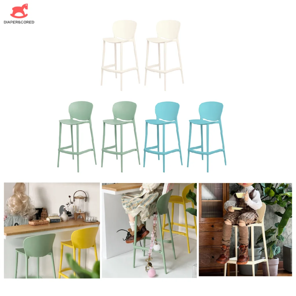 1:6 Scale Dollhouse Miniature Bar Counter Chair Simulation Dining Chair High Stool Chair Furniture Model Decor Accessories Toy
1:6 Scale Dollhouse Miniature Bar Counter Chair Simulation Dining Chair High Stool Chair Furniture Model Decor Accessories Toy