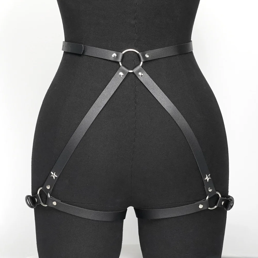 Women Sexy Leg Harness Thigh Garter Belt Leather Lingerie Sex Toys Bdsm Bondage Lingerie Goth Fetish Women Festival Rave Outfit Women Sexy Leg Harness Thigh Garter Belt Leather Lingerie Sex Toys Bdsm Bondage Lingerie Goth Fetish Women Festival Rave Outfit