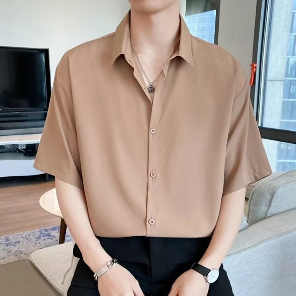 Comfy Fashion Daily Holiday Men Shirt Business Loose Tops Business Loose Tops Korean Style Short Sleeved Shirt
Comfy Fashion Daily Holiday Men Shirt Business Loose Tops Business Loose Tops Korean Style Short Sleeved Shirt