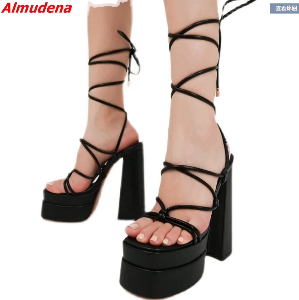Patent Leather Cross Tied Women Sandals Slingback Platform Sexy High Square Heels 2023 Summer Newest Casual Party Fashion Shoes
Patent Leather Cross Tied Women Sandals Slingback Platform Sexy High Square Heels 2023 Summer Newest Casual Party Fashion Shoes