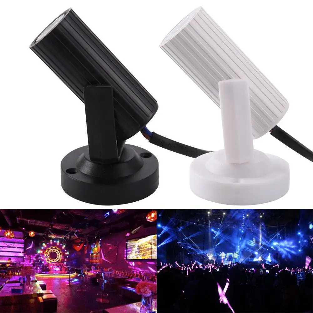 

LED Mini Spotlights for Cabinet Counter Showcase Lighting 85-265V Beam Spot Lights Stage Effect Lighting Lamp Colors Black White