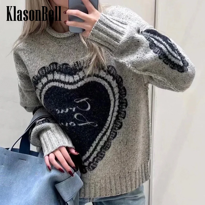 12,20 KlasonBell модный свободный свитер с надписью Love с длинным рукавом из смесовой шерсти стрейч трикотажный женский свитер
12,20 KlasonBell модный свободный свитер с надписью Love с длинным рукавом из смесовой шерсти стрейч трикотажный женский свитер