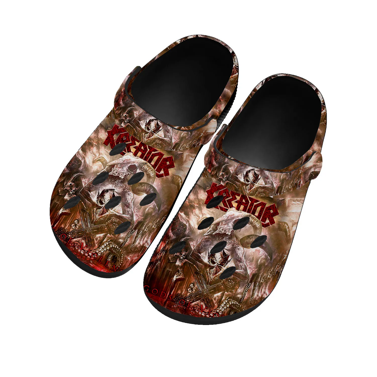 Kreator Band Home Clogs Custom Water Shoes Mens Womens Teenager Gods of Violence Garden Clog Customized Breathable Hole Slippers
Kreator Band Home Clogs Custom Water Shoes Mens Womens Teenager Gods of Violence Garden Clog Customized Breathable Hole Slippers