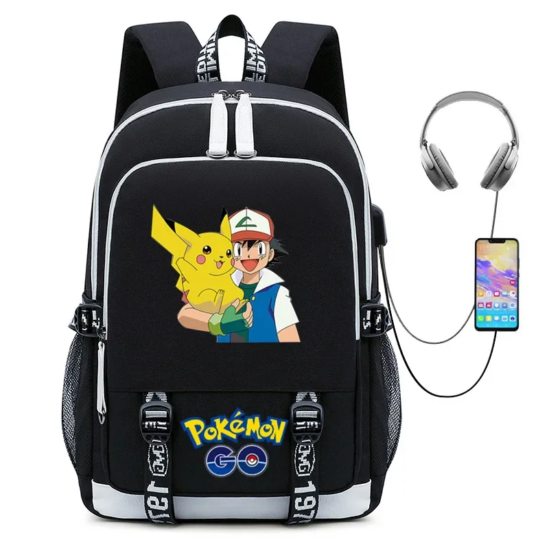 Anime Pokémon Charizard Backpack Pokemon Pikachu USB School Bag Cartoon Cute Children's School Bag Travel Bag Birthday Gift
Anime Pokémon Charizard Backpack Pokemon Pikachu USB School Bag Cartoon Cute Children's School Bag Travel Bag Birthday Gift