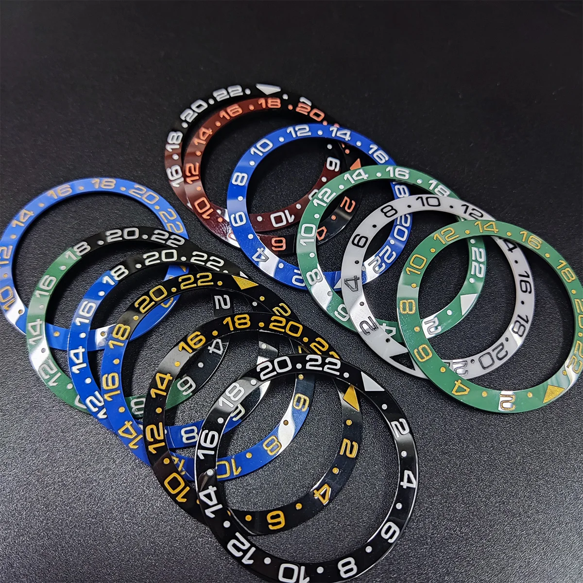 38*30.8mm Sloping no Luminous Ceramic Bezel Insert Divers Replacement of watch accessories parts 001
38*30.8mm Sloping no Luminous Ceramic Bezel Insert Divers Replacement of watch accessories parts 001
