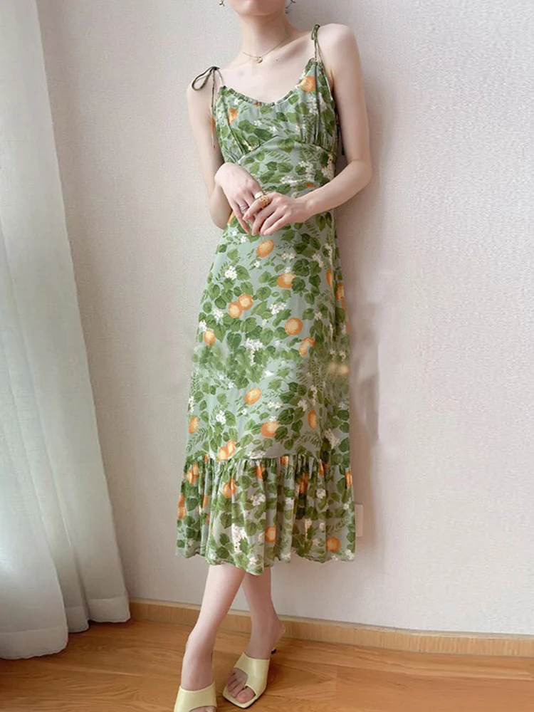 2023 Summer Casual Women's Chiffon Print Dresses New Camisole Ruffles Edge Patchwork Fashion Female Slip Dresses
2023 Summer Casual Women's Chiffon Print Dresses New Camisole Ruffles Edge Patchwork Fashion Female Slip Dresses