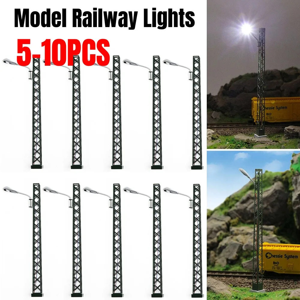10-5pcs 1:87 Scale Model LED 3V 20mA Street Lamp Lighting Single Head Train Layout Landscape Lattice Mast Light Garden Decor
10-5pcs 1:87 Scale Model LED 3V 20mA Street Lamp Lighting Single Head Train Layout Landscape Lattice Mast Light Garden Decor