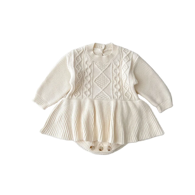 Knit Sweater Dress Autumn Winter Long Sleeve Casual Romper Baby Girl Clothes Bodysuit Toddler For 0-24 Month
Knit Sweater Dress Autumn Winter Long Sleeve Casual Romper Baby Girl Clothes Bodysuit Toddler For 0-24 Month