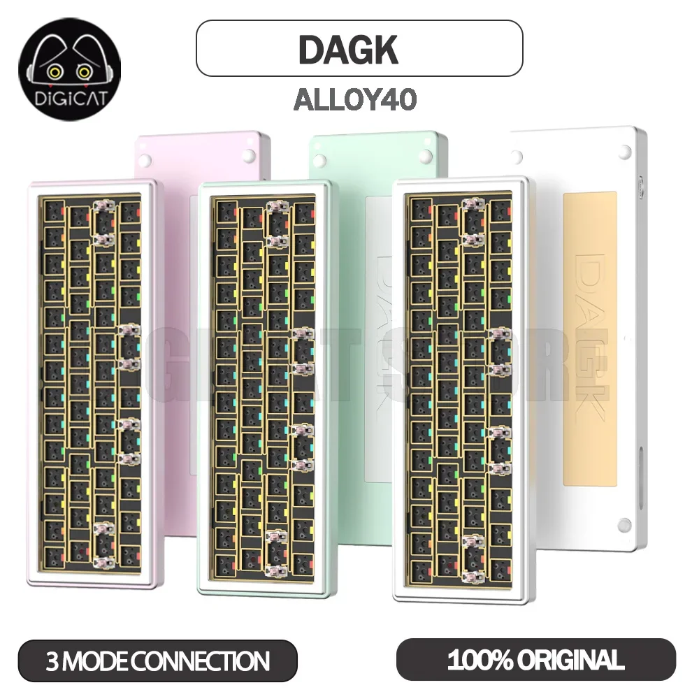 

DAGK Alloy40 Mechanical Keyboard Kit 3Mode USB/2.4G/Bluetooth Wireless Keyboard RGB Backlit Customization Gasket Gaming Keyboard