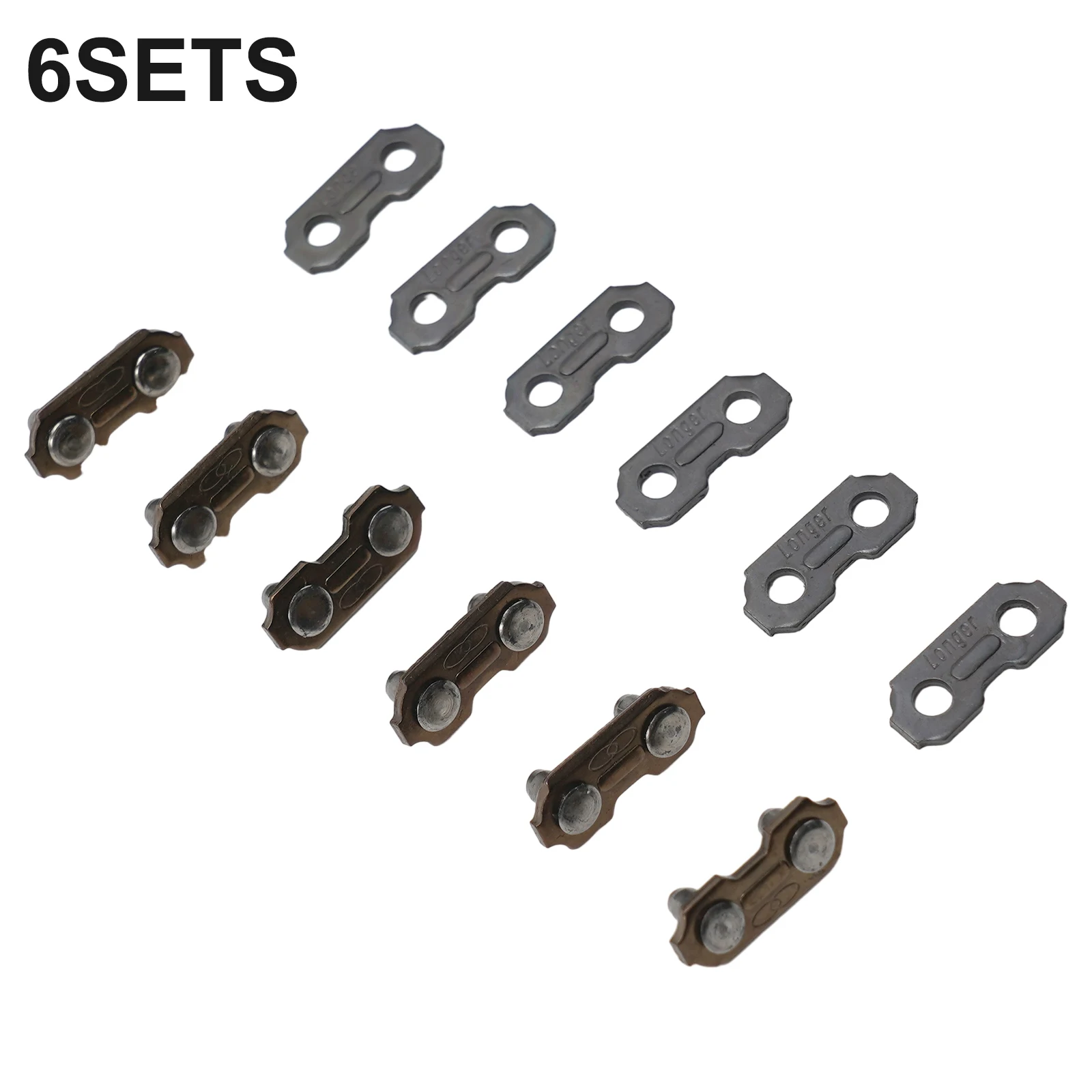 12pcs 3/8'' 0.063 Chainsaw Chain Joiner Link 17.4*7.4mm Repairing Replacement Parts For Joining Chainsaw Accessories Garden Tool
12pcs 3/8'' 0.063 Chainsaw Chain Joiner Link 17.4*7.4mm Repairing Replacement Parts For Joining Chainsaw Accessories Garden Tool