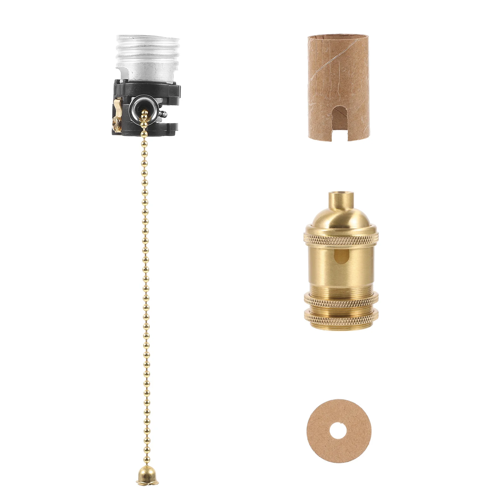 Light Socket Pure Copper Lamp Holder Wall Lampholder with Pull Parts Ceiling Accessory Replacement Chain
Light Socket Pure Copper Lamp Holder Wall Lampholder with Pull Parts Ceiling Accessory Replacement Chain