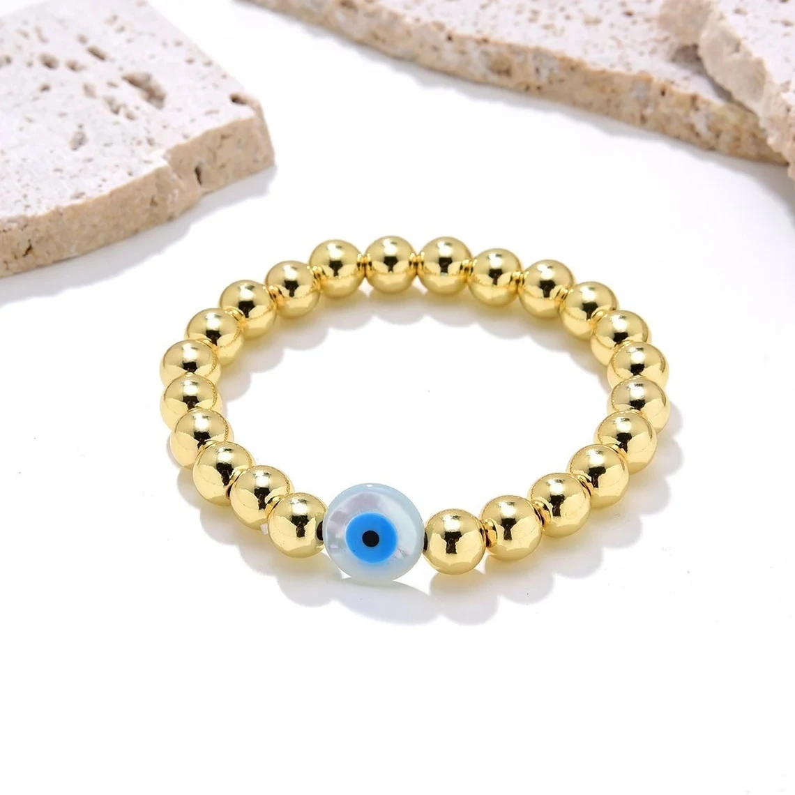 Vlen Turkish Evil Eye Bracelet for Women High Quality Gold Plated Beaded Bracelets Y2k Jewelry Fashion Pulseras Mujer Moda
Vlen Turkish Evil Eye Bracelet for Women High Quality Gold Plated Beaded Bracelets Y2k Jewelry Fashion Pulseras Mujer Moda
